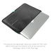 The optional sleeve is custom-fit for the each size Apple laptop