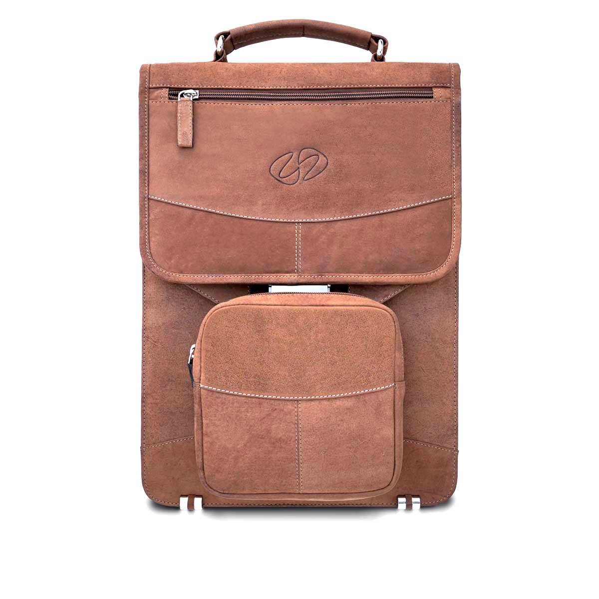 Smart　Leather　2023　by　Briefcase　Backpack　Combo　MacCase